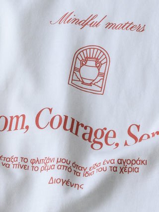 Wisdom, Courage, Serenity Mindful T-Shirt